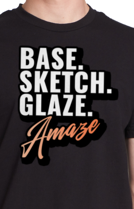 Cuttlefish T-Shirt - Base Sketch Glaze Amaze