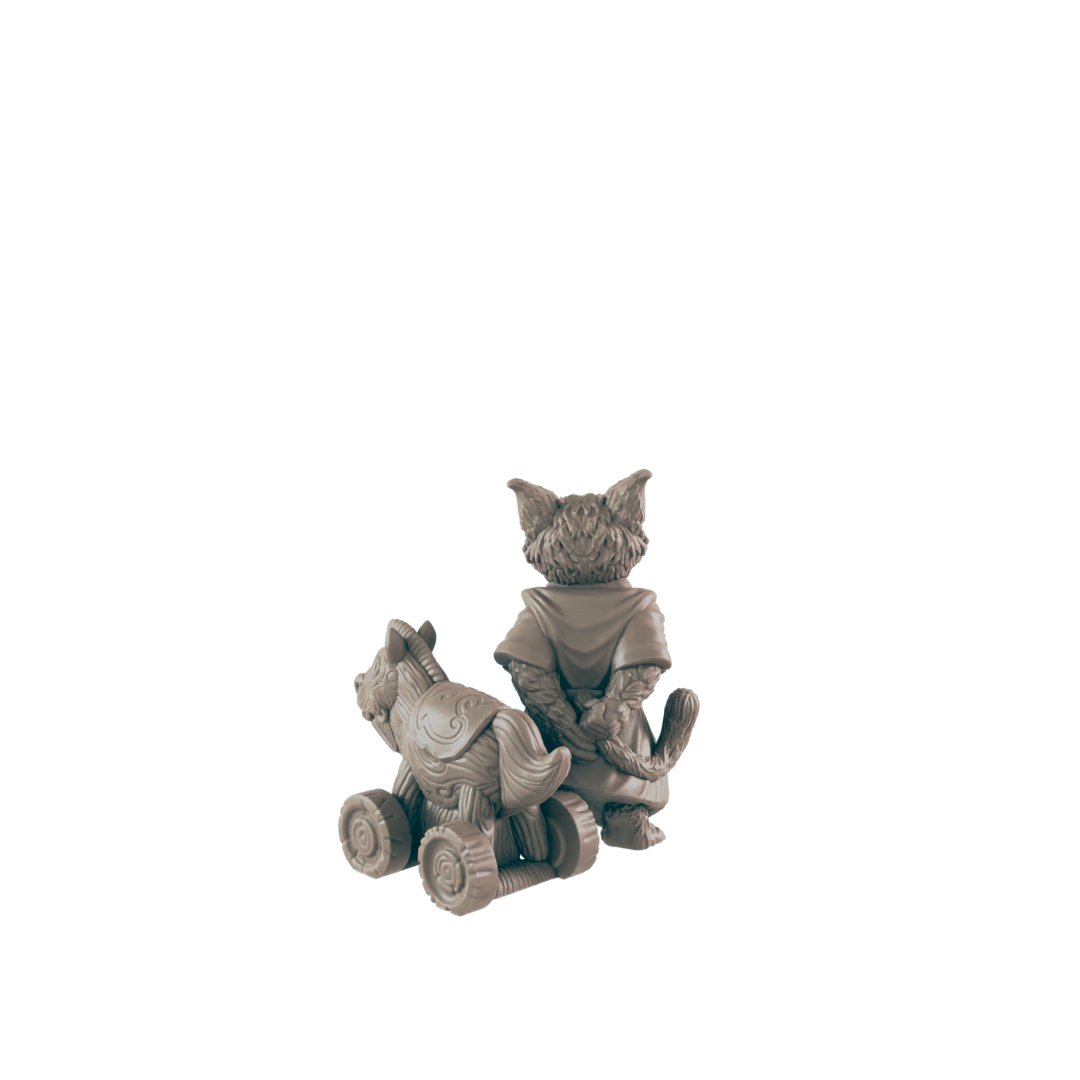 Catfolk Kid with Toy