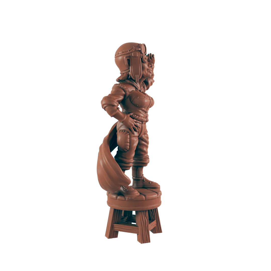 Gnomish Female Aviator