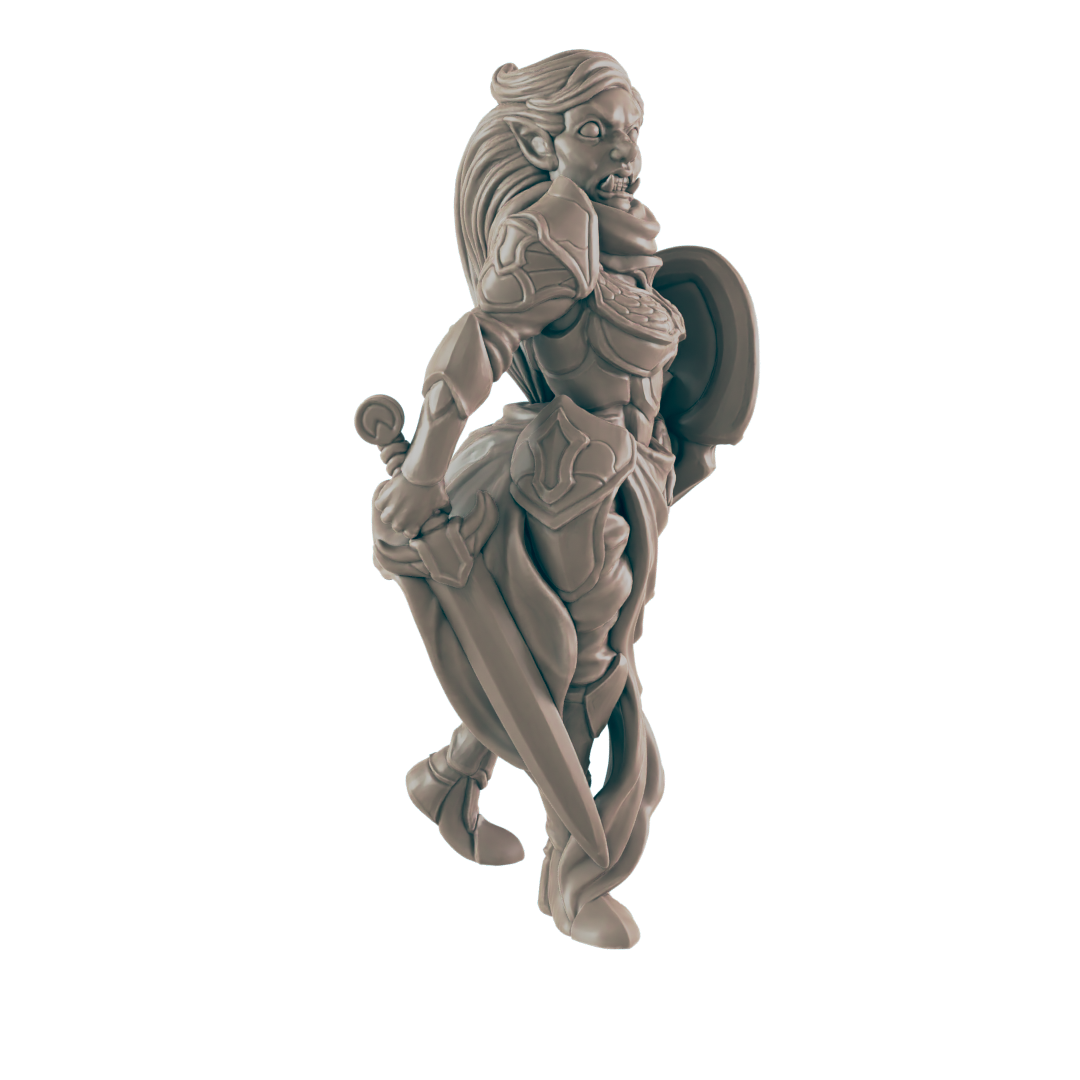 Half-Orc Female Paladin