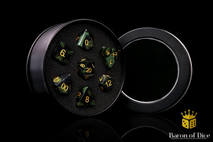 Natural Warp Stone RPG Dice Set - 7 Pieces