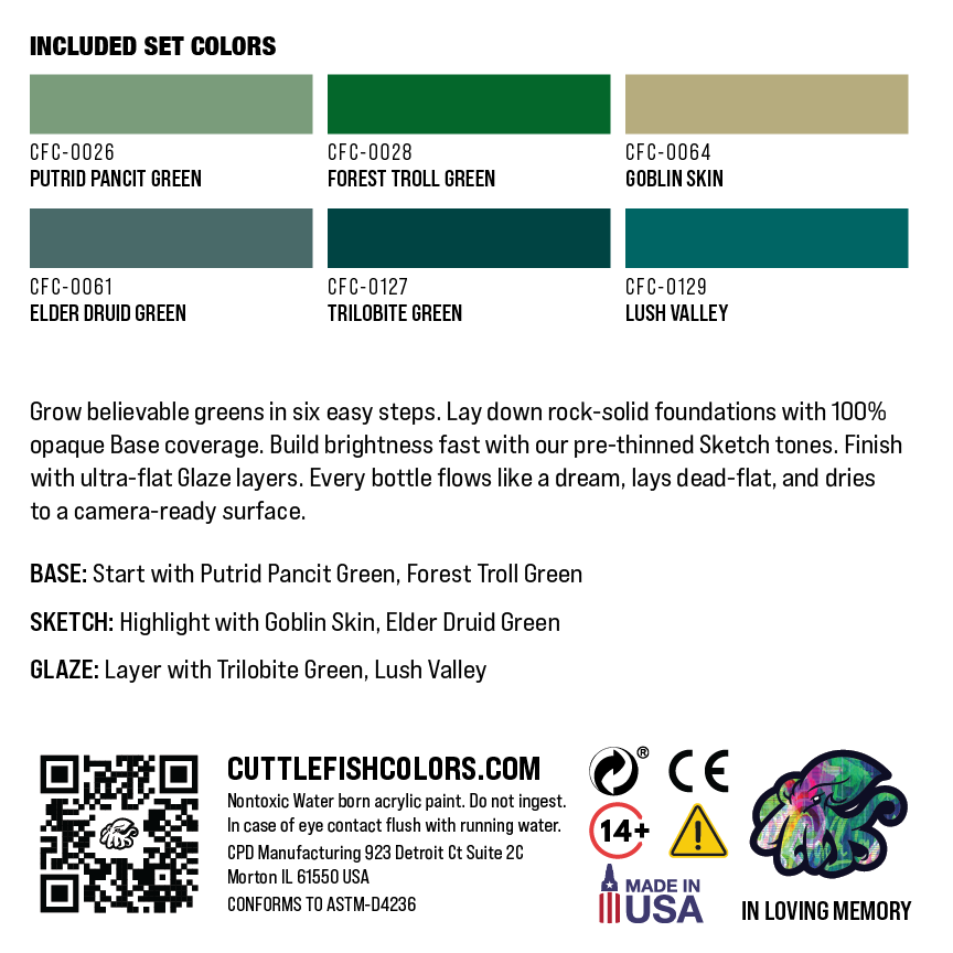 Verdant Realms: Greens & Moss