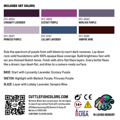 Violet Court: Purples & Indigo