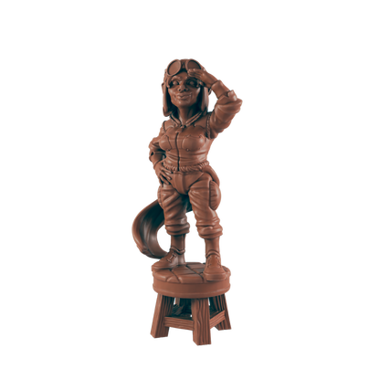 Gnomish Female Aviator