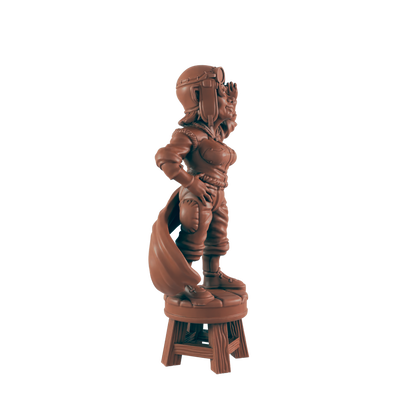 Gnomish Female Aviator