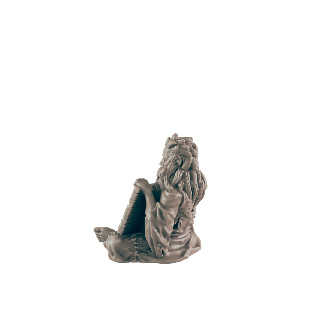 Human Begger with Sign