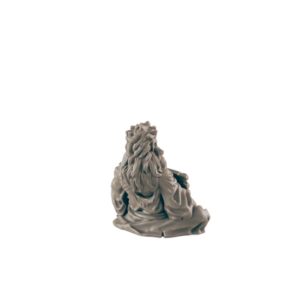 Human Begger with Sign